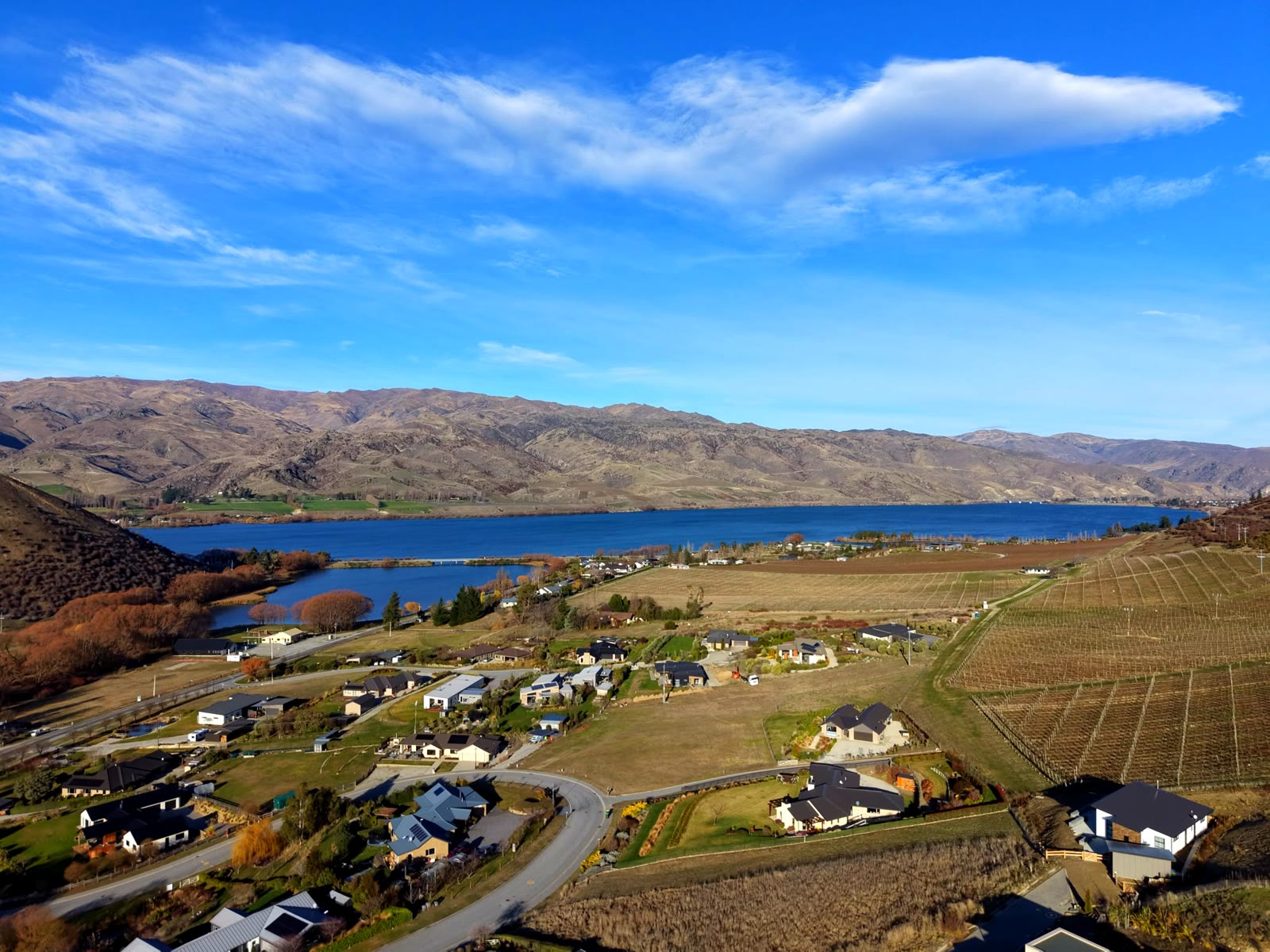 View from Lot 18, the Vineyard Vista, facing the sun down the valley